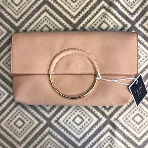 NWT Kaari Clutch - Blush with Gold